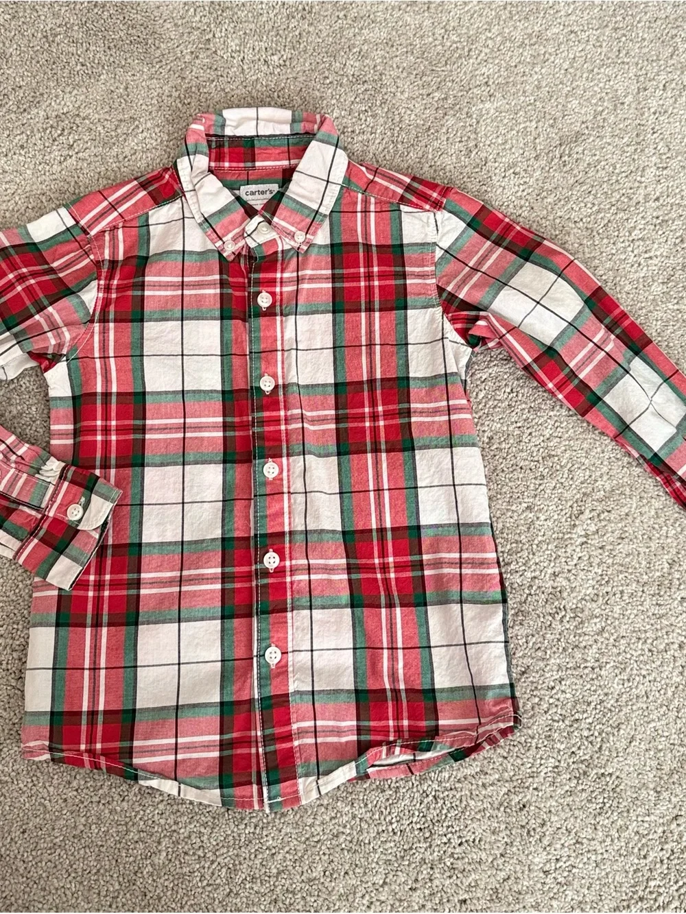 GAP and Carter’s Red Button Downs. Perfect for the holidays!
